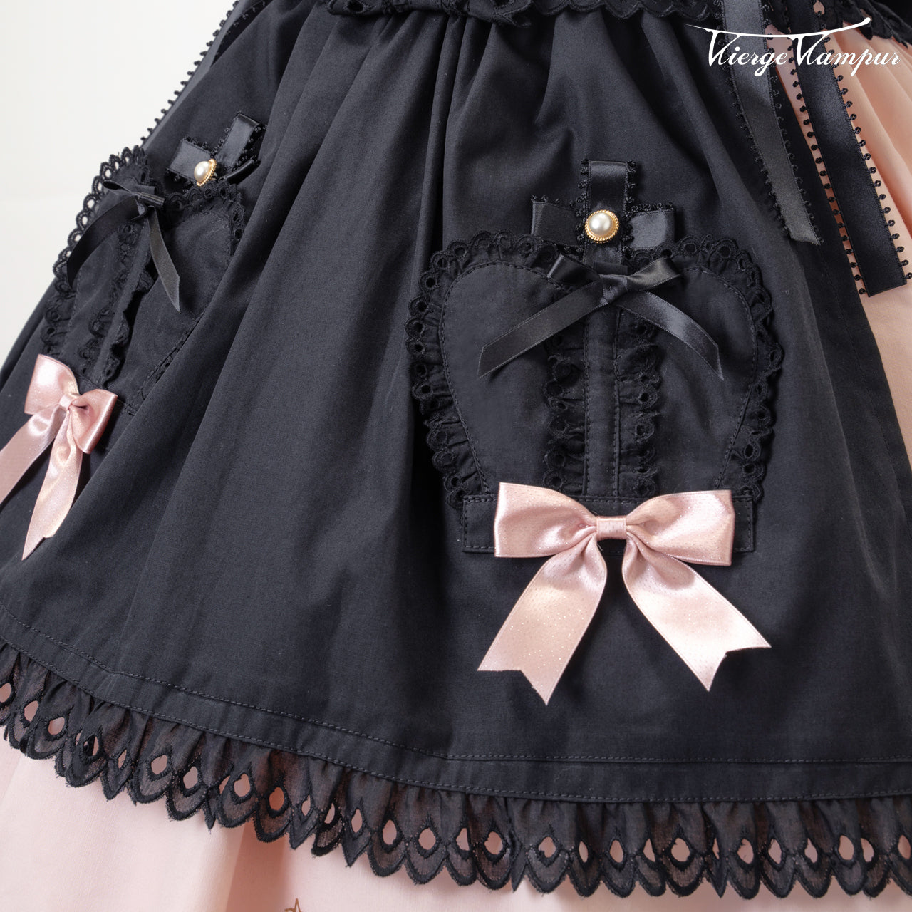 クラウンエプロンJSK〈ピンク〉 – Vierge Vampur