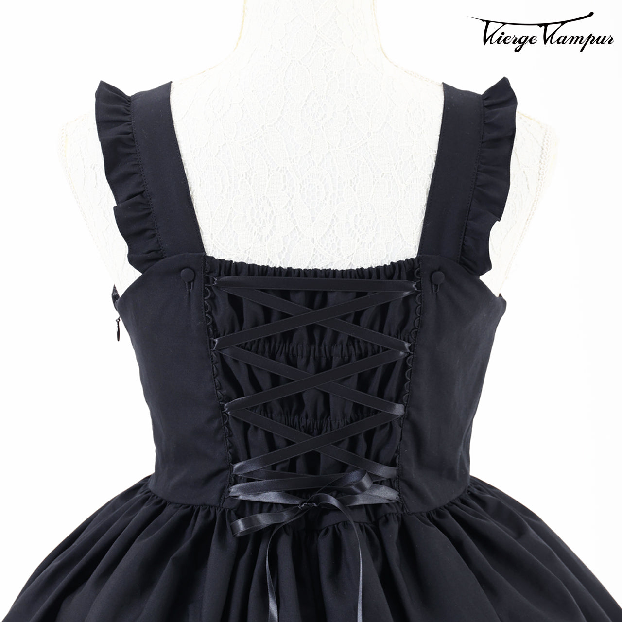 クラウンエプロンJSK〈ピンク〉 – Vierge Vampur